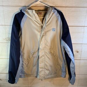 Red Oak Fleece Lined Hooded Jacket Size 16/18. Carolina Tarheels Logo.